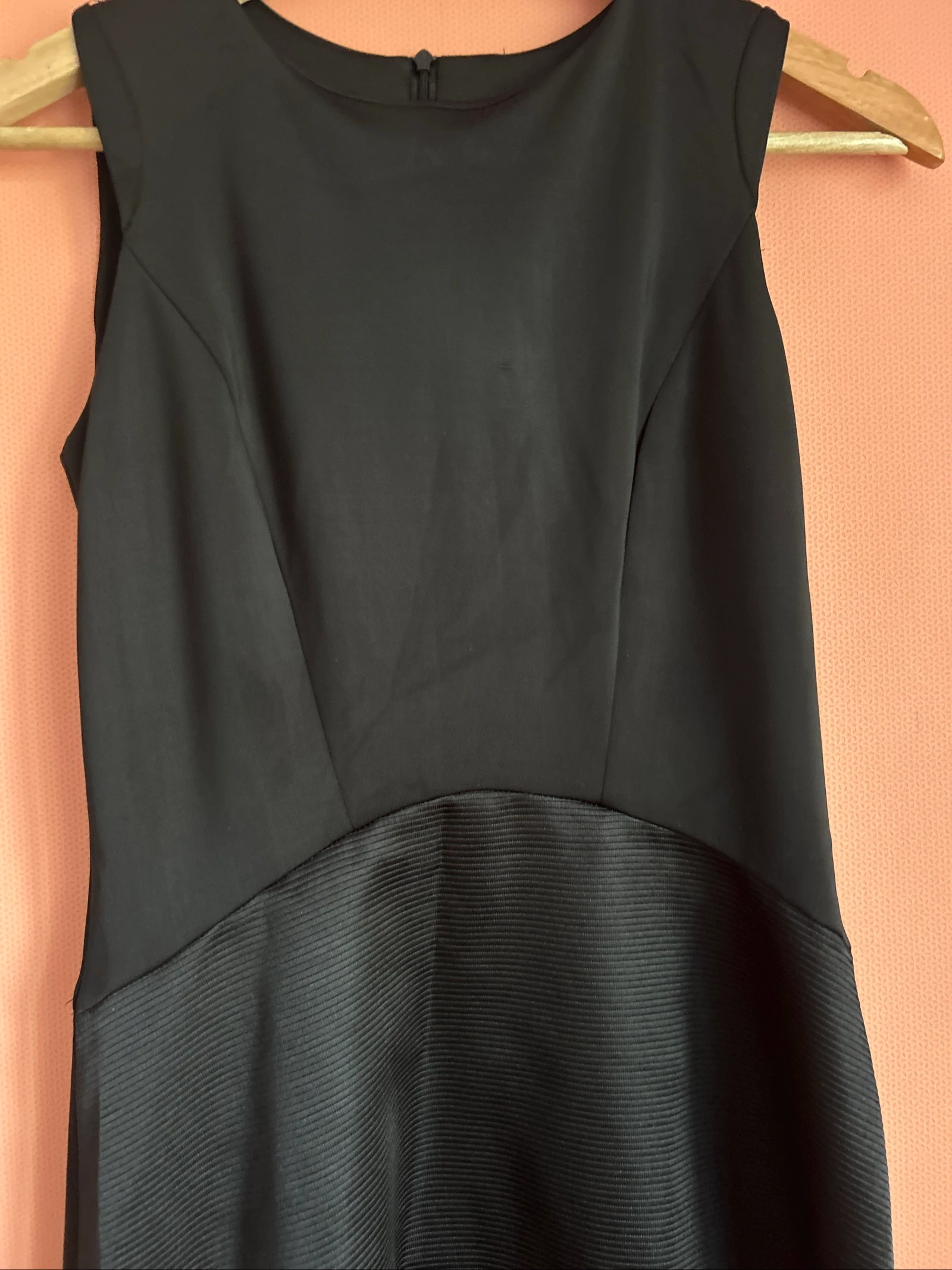 Vestido corto bimaterial negro Sandro - Talla 1 (FR 36) – photo 7